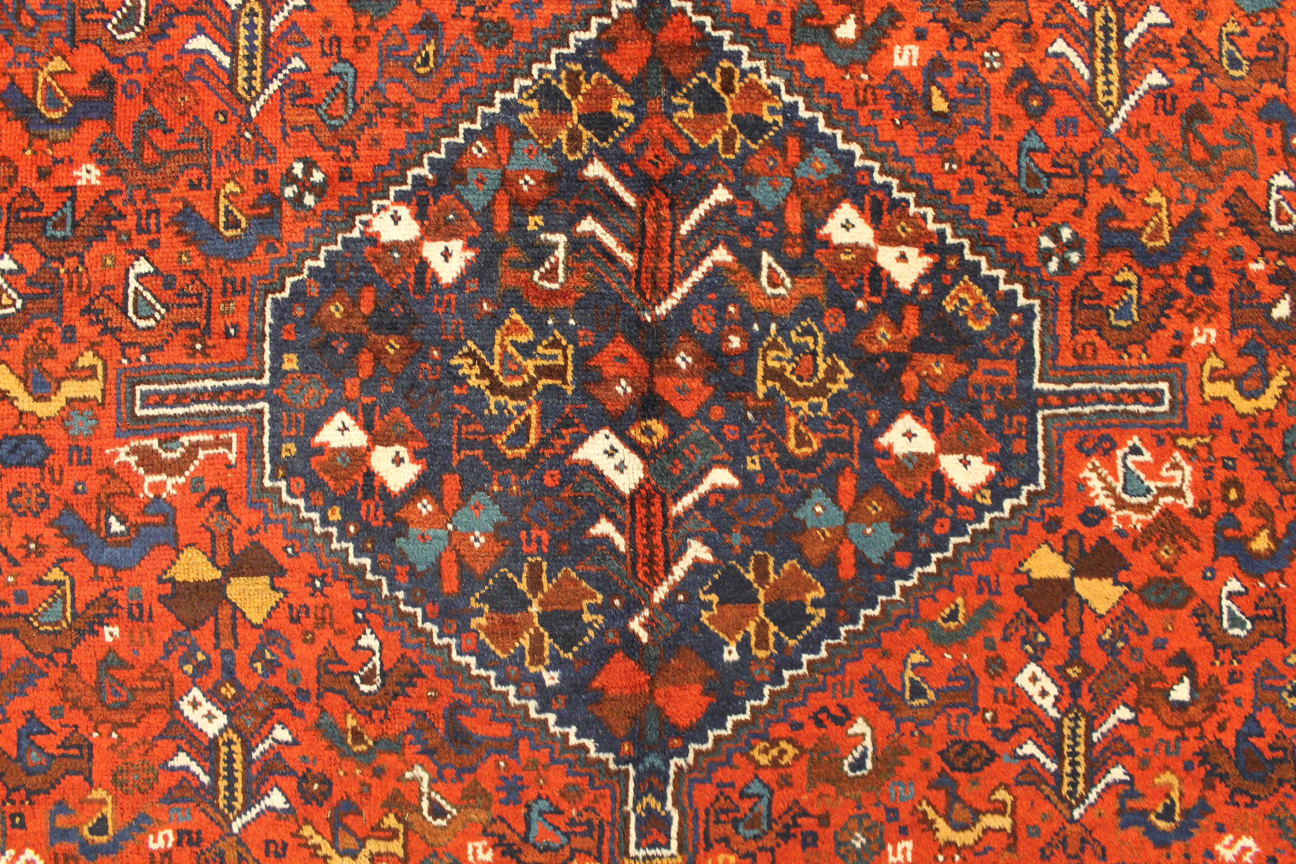 Antique Khamseh rug
