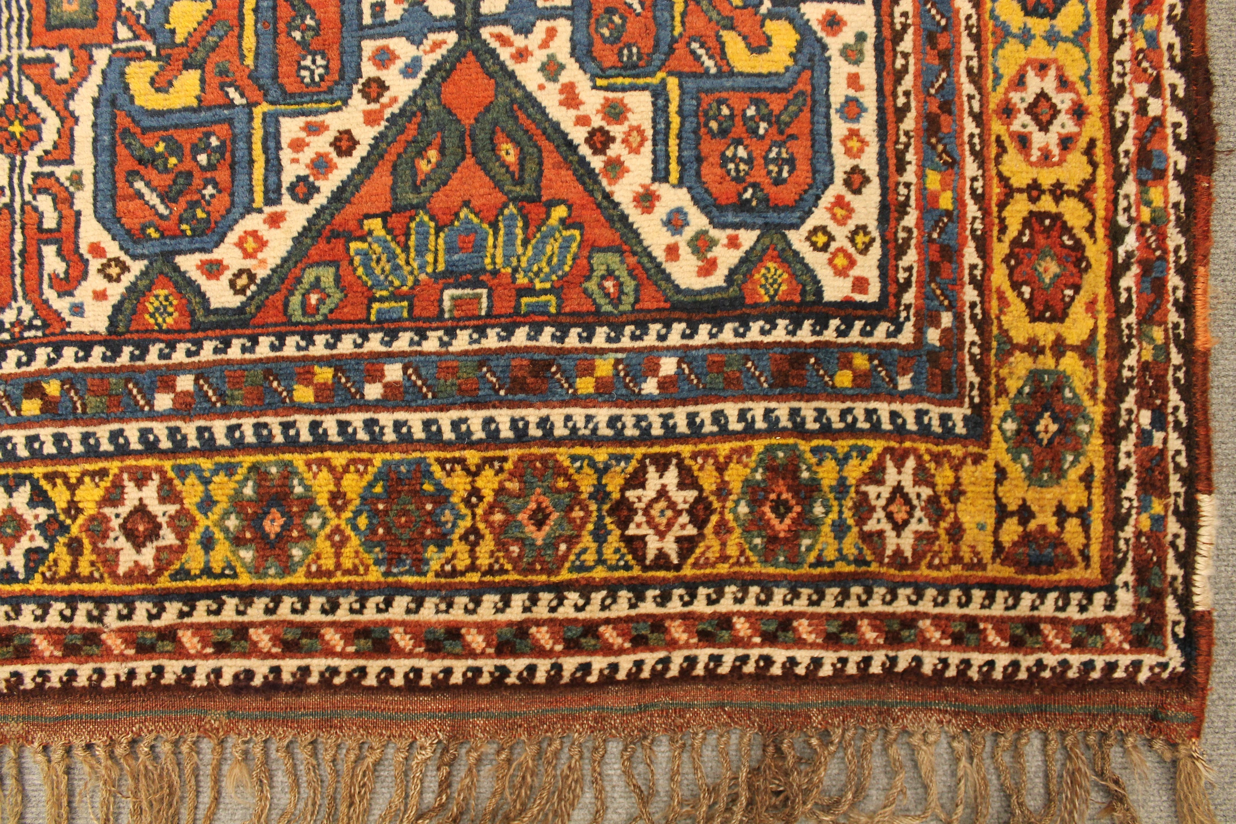 Antique Khamseh rug