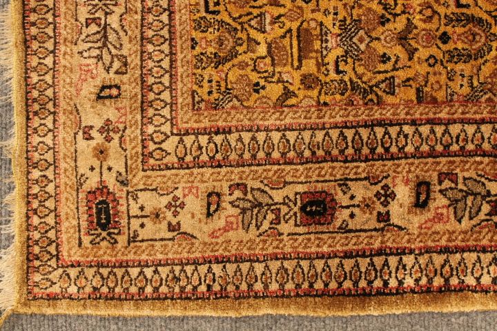 Old silk Qom rug