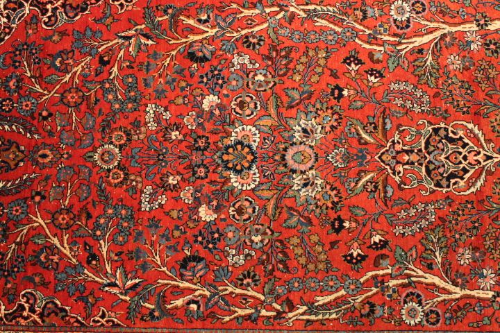 Antique Kashan rug