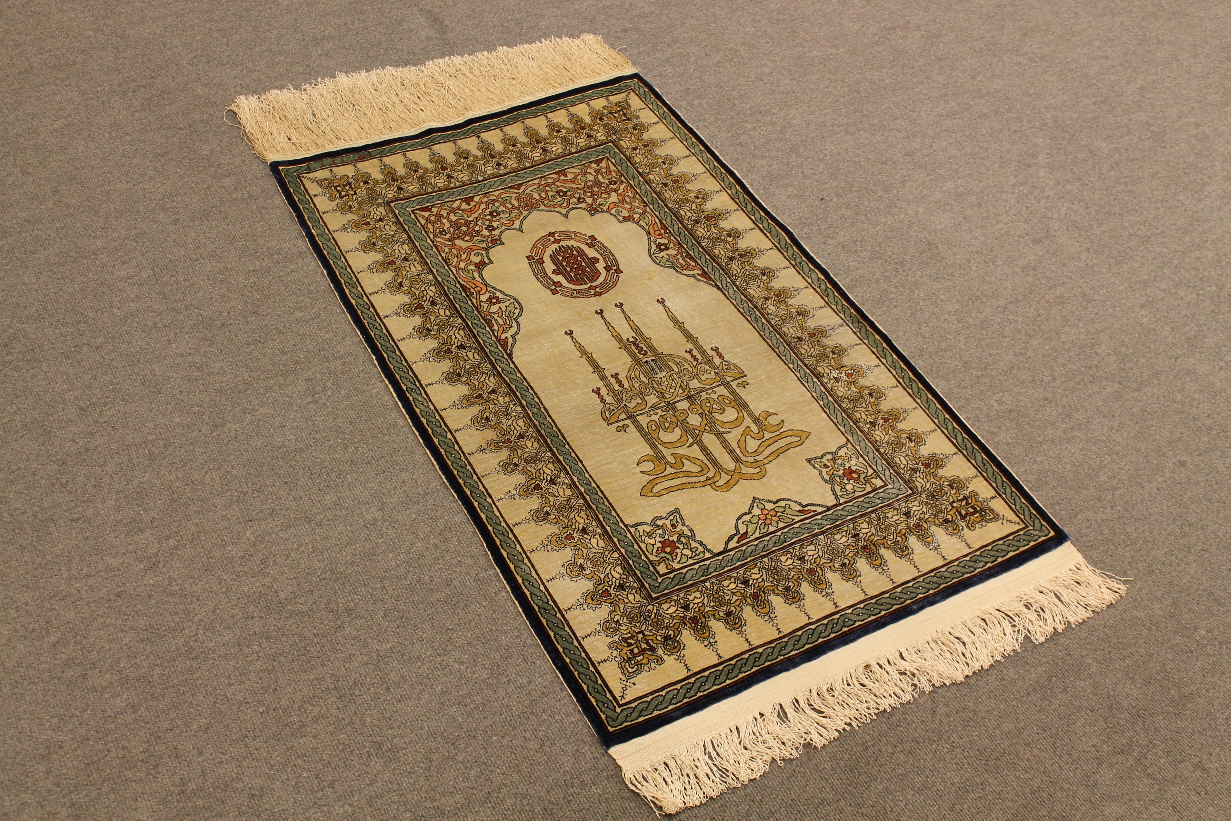 Silk Hereke rug