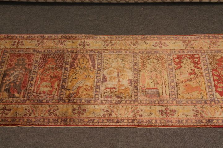 Old silk Qaisari rug