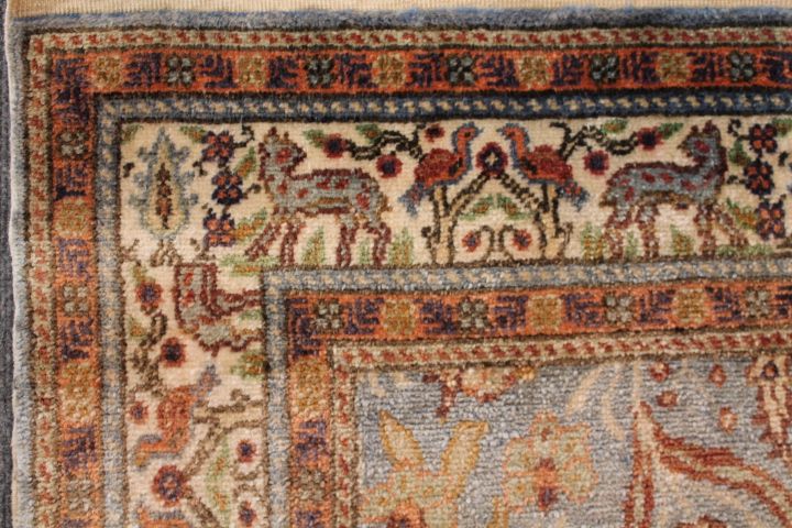 Old Turkish silk Qaisari rug