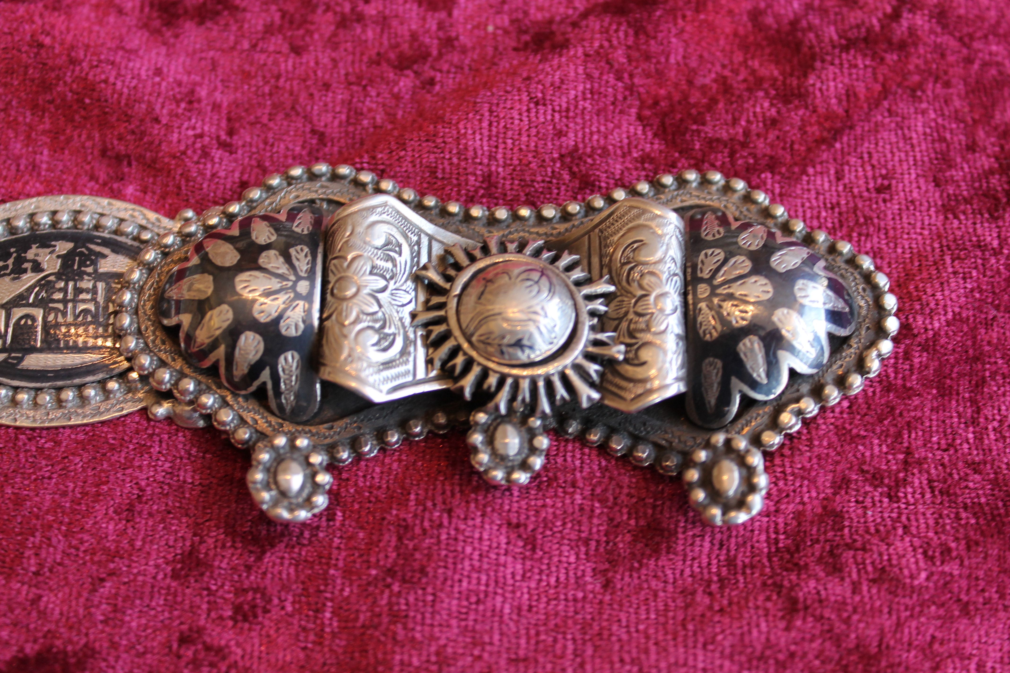 Antique Ottoman silver belt