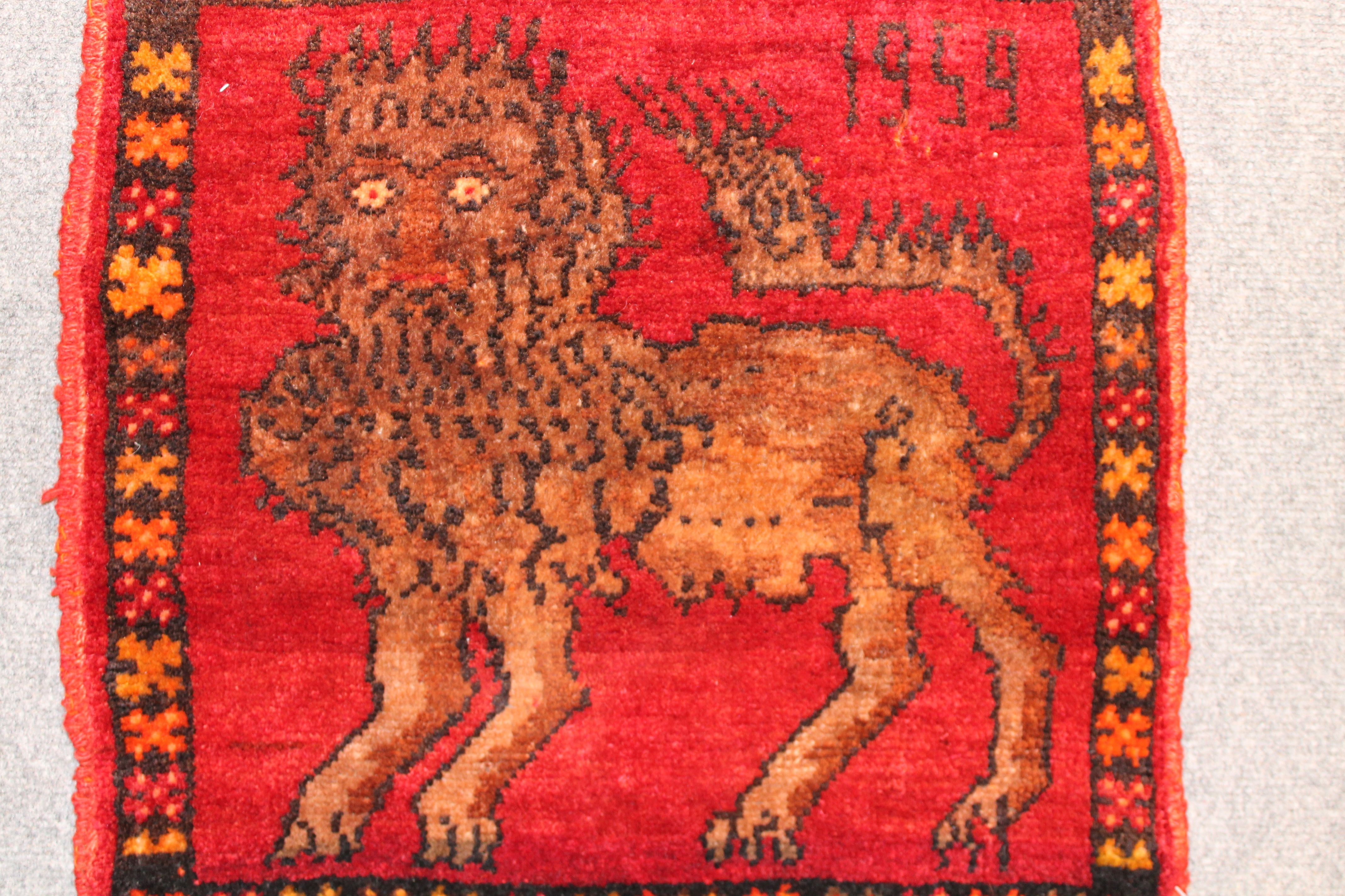 Turkish lion rug