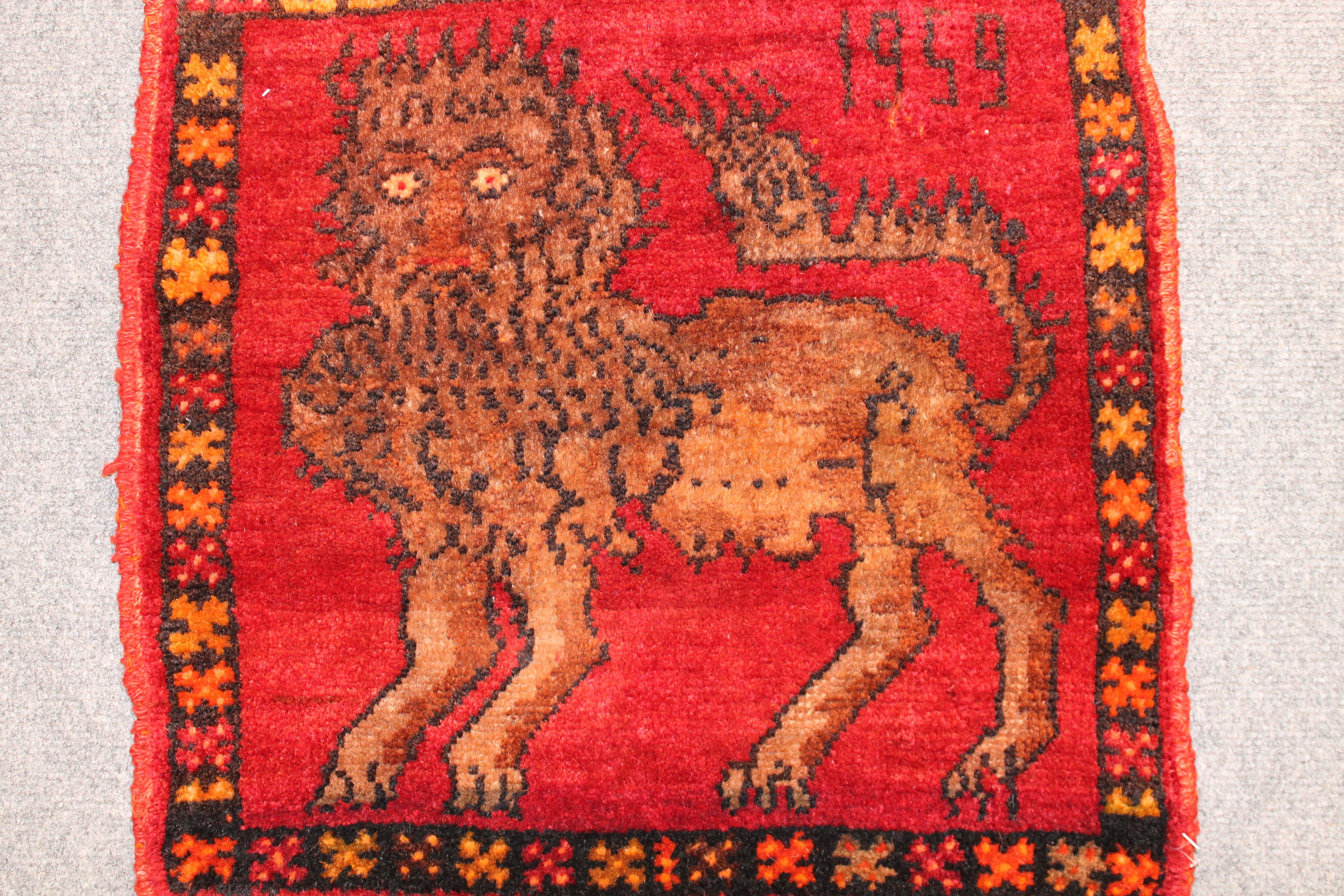 Turkish lion rug