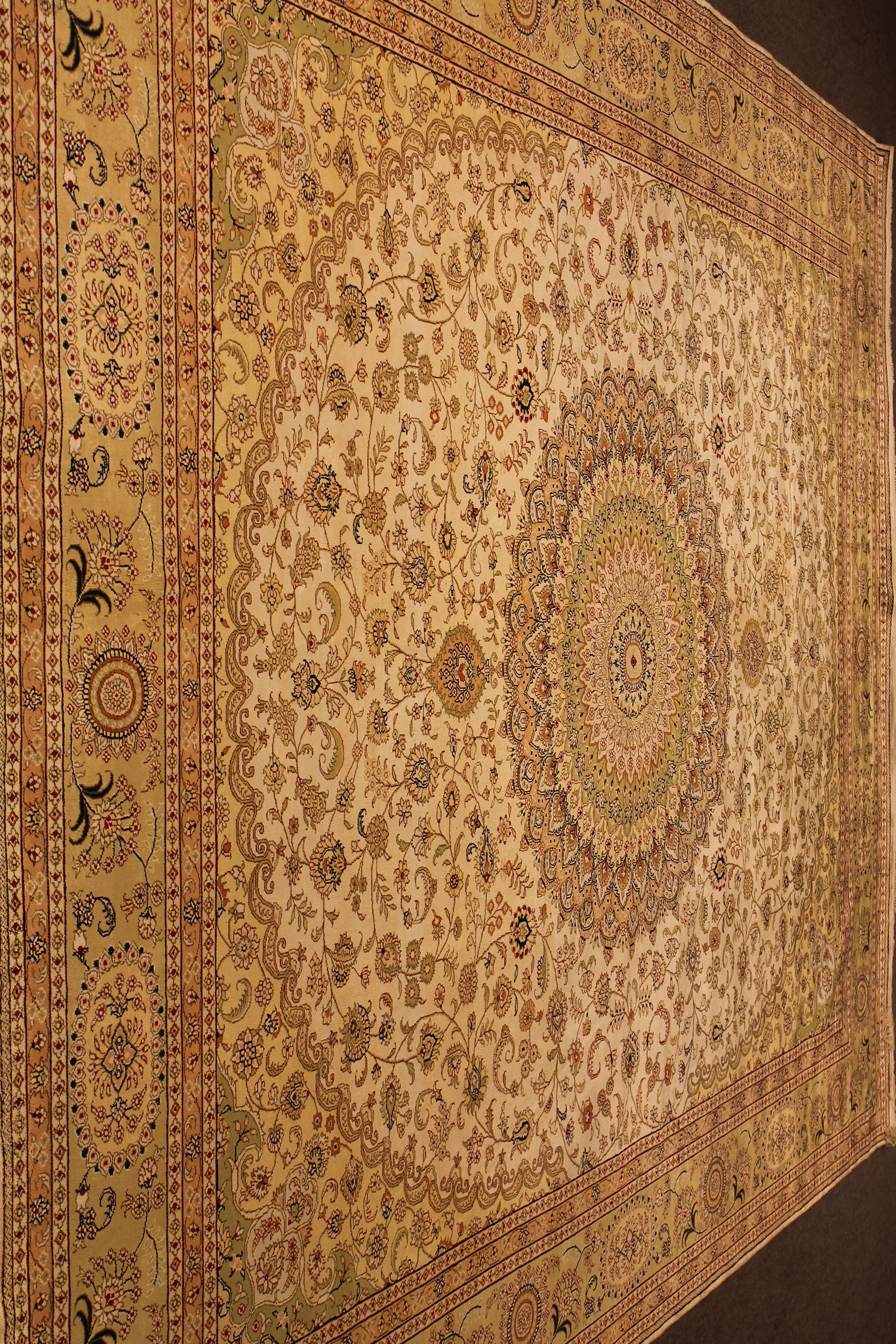 Silk Kashmiri carpet
