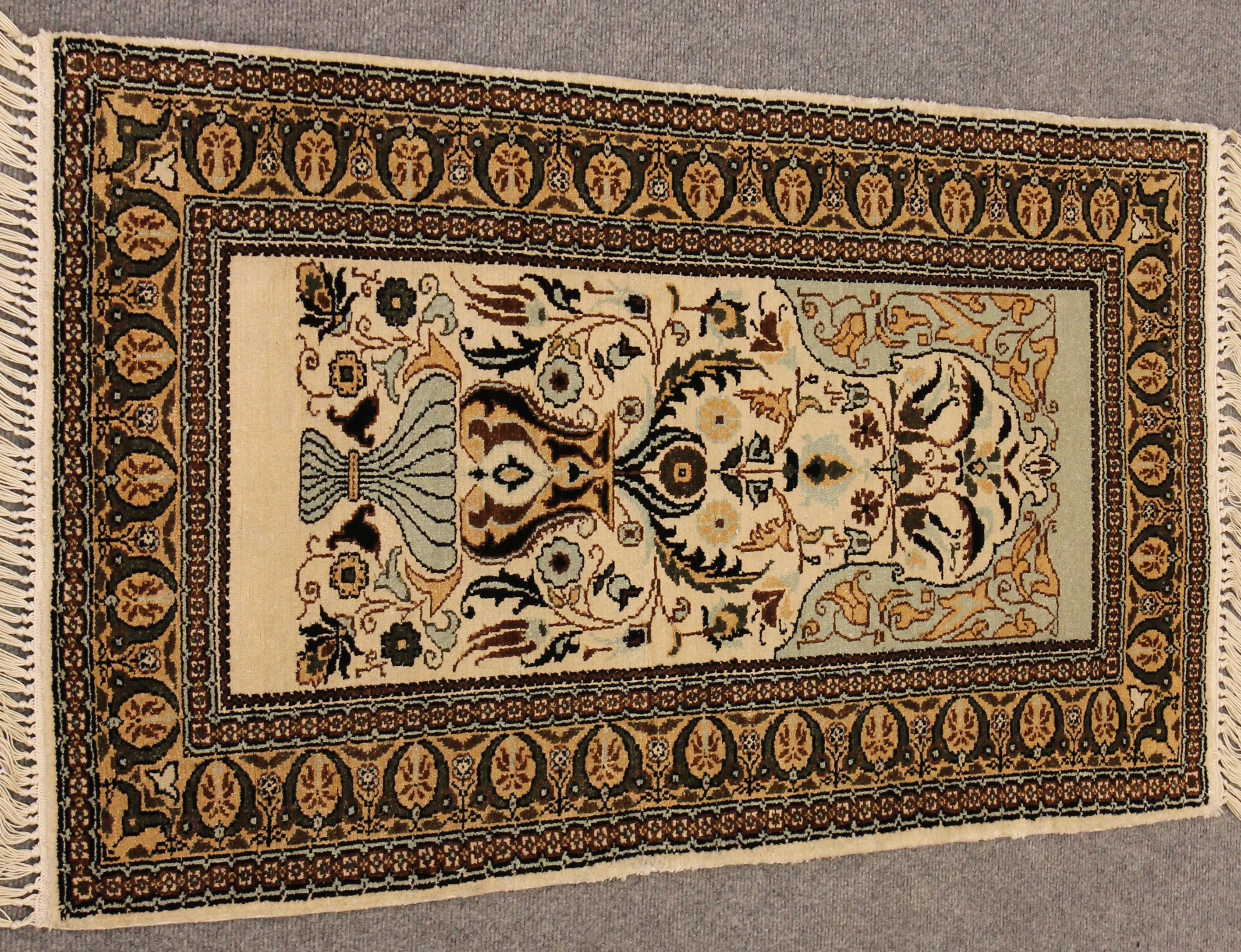 Turkish silk rug