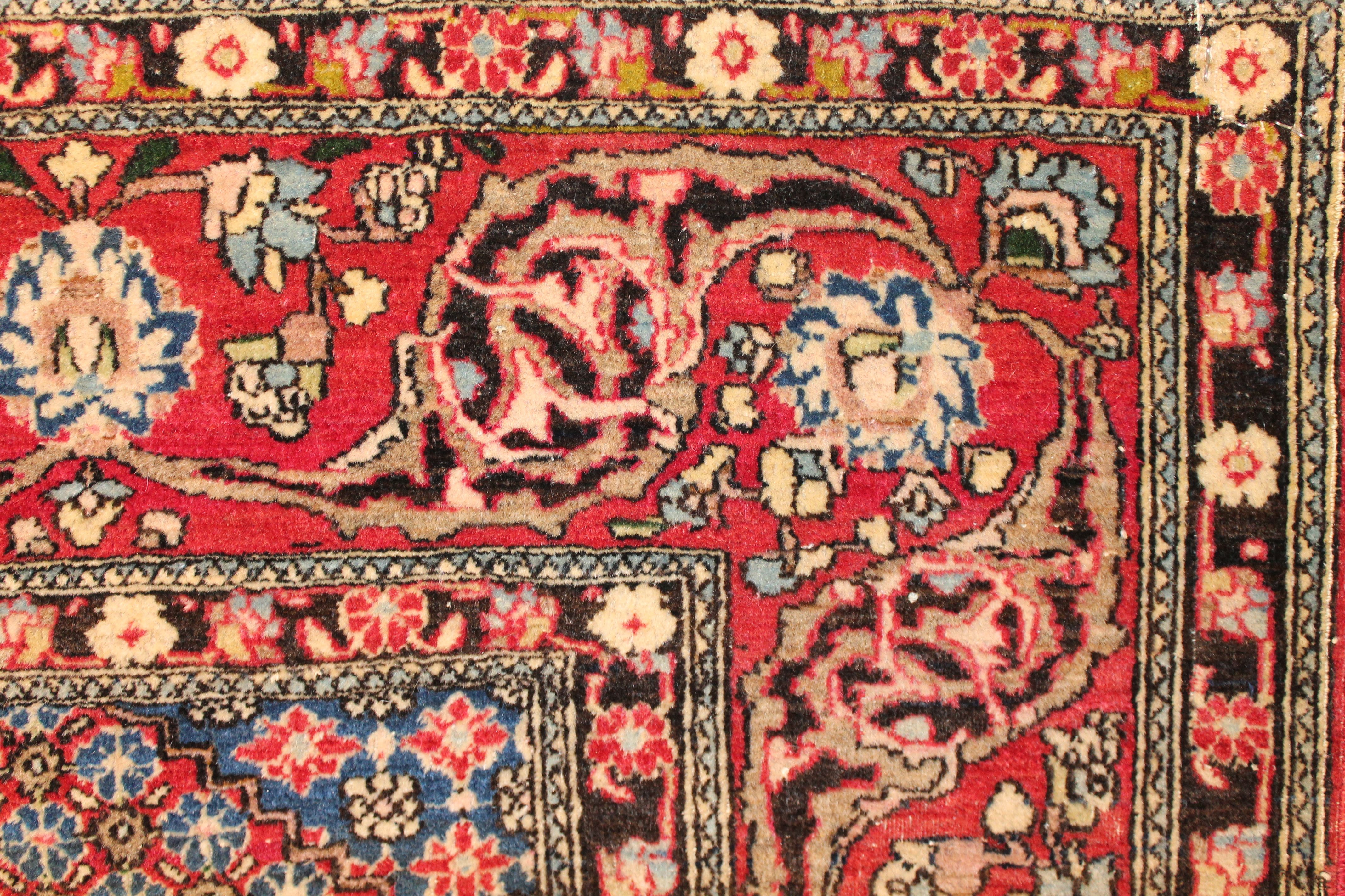 Antique Isfahan rug