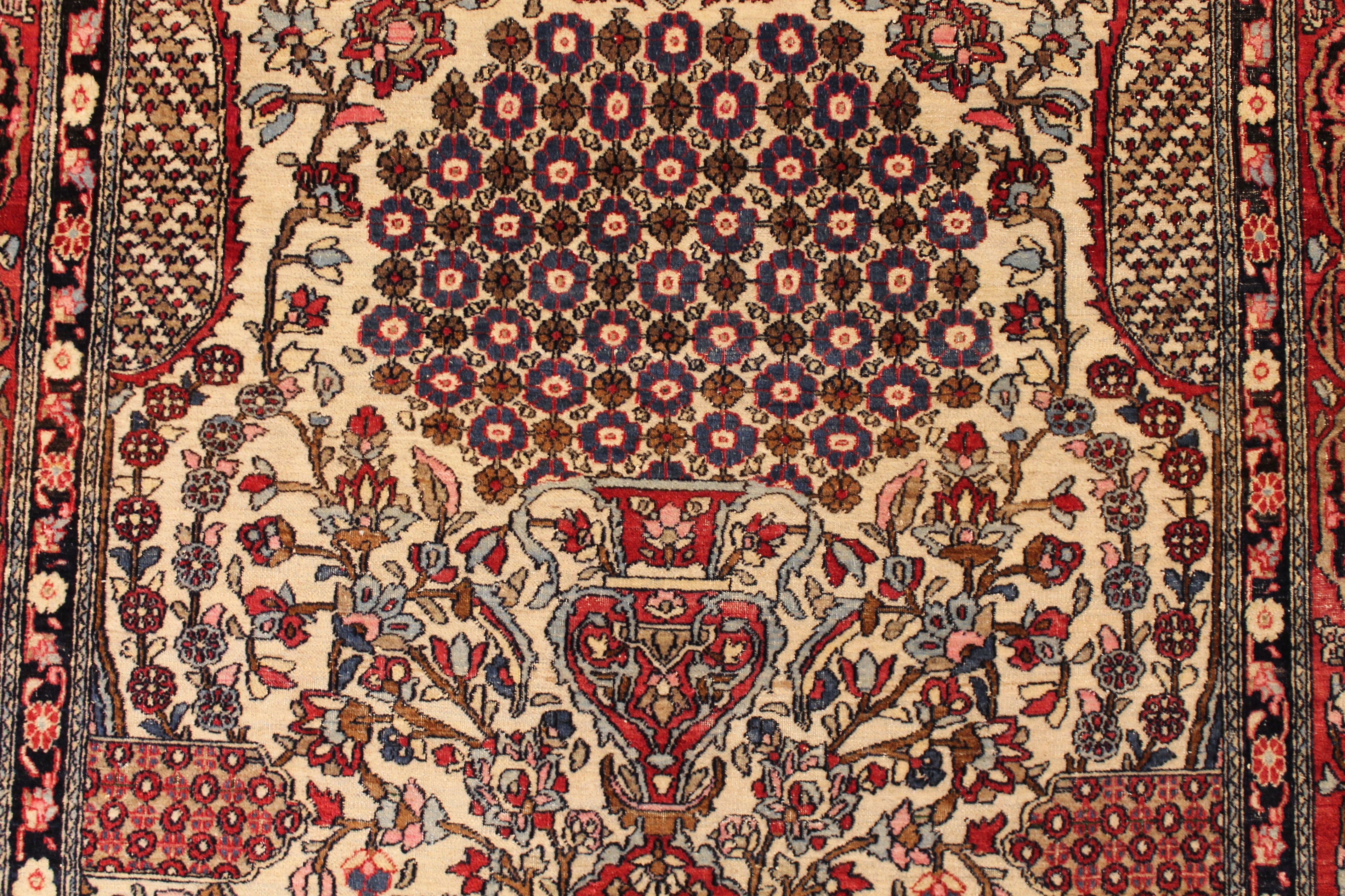 Antique Isfahan rug