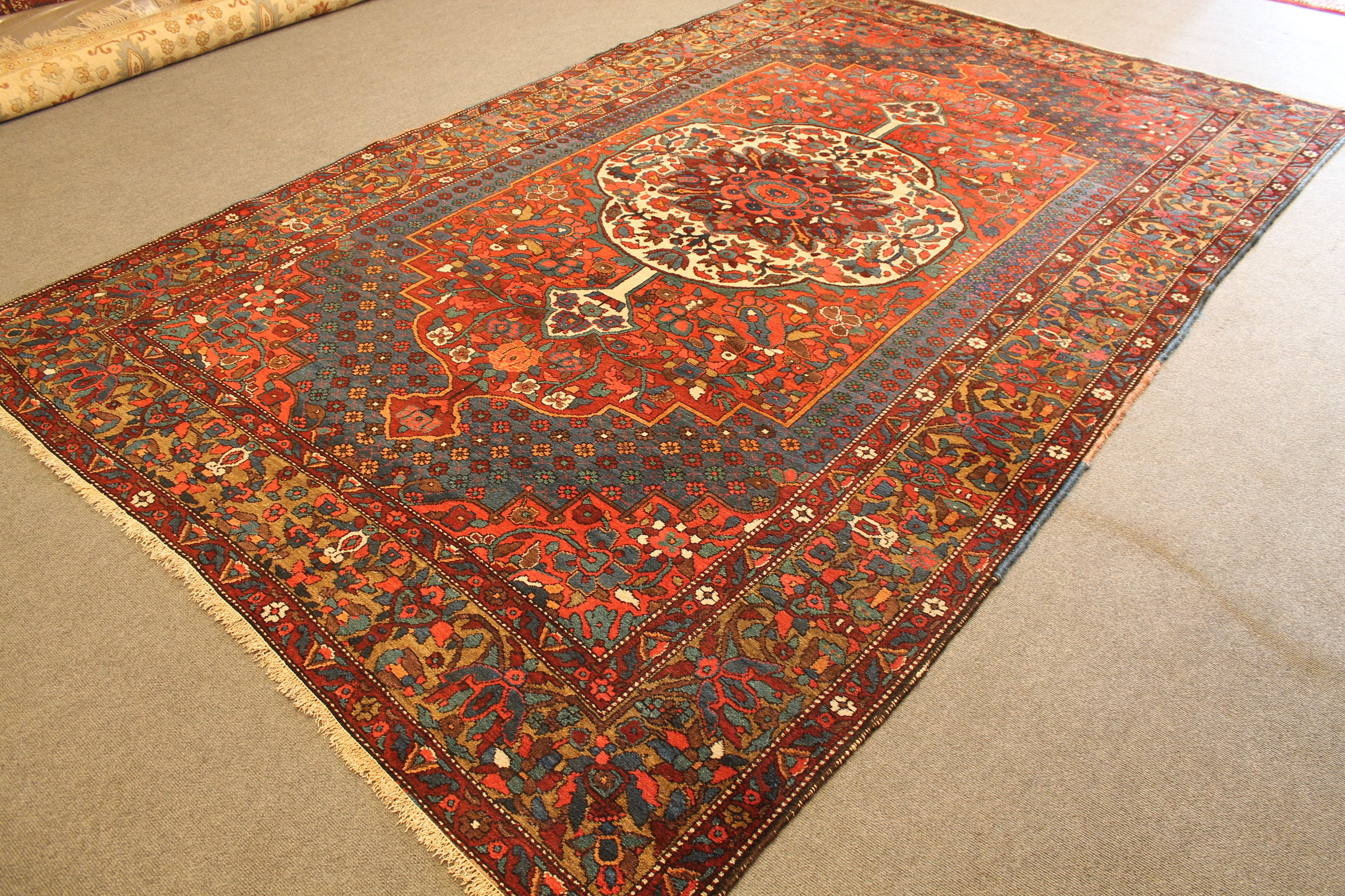 Antique Tribal Bakhtiari carpet