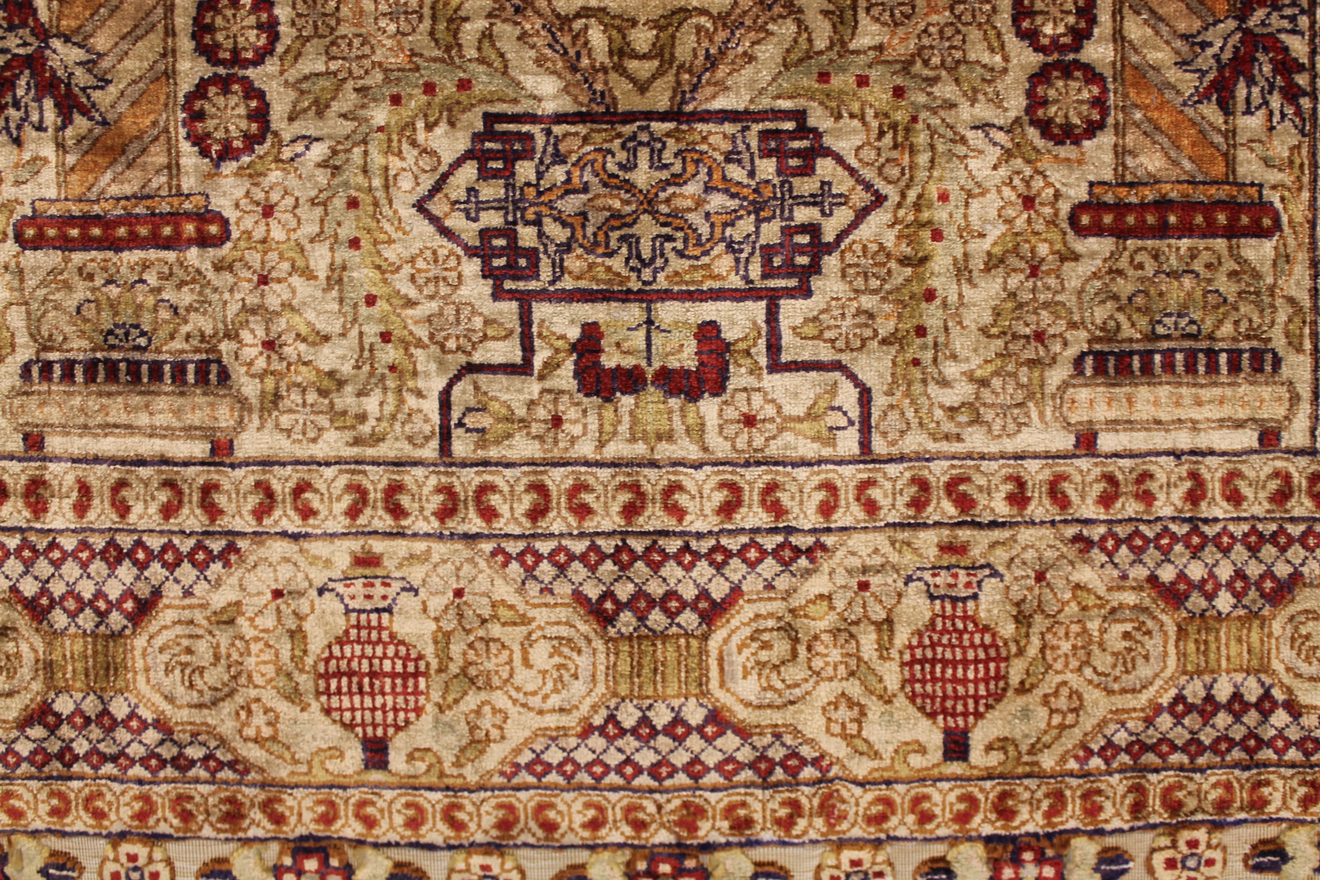 Silk Hereke rug