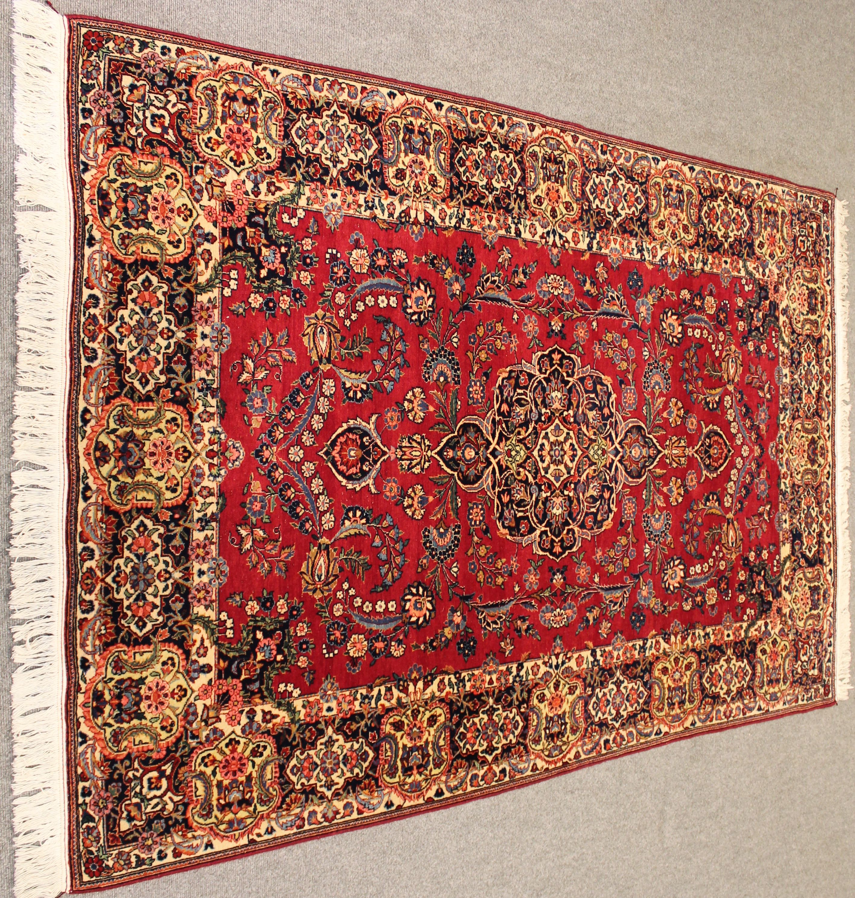 Antique Kashan rug