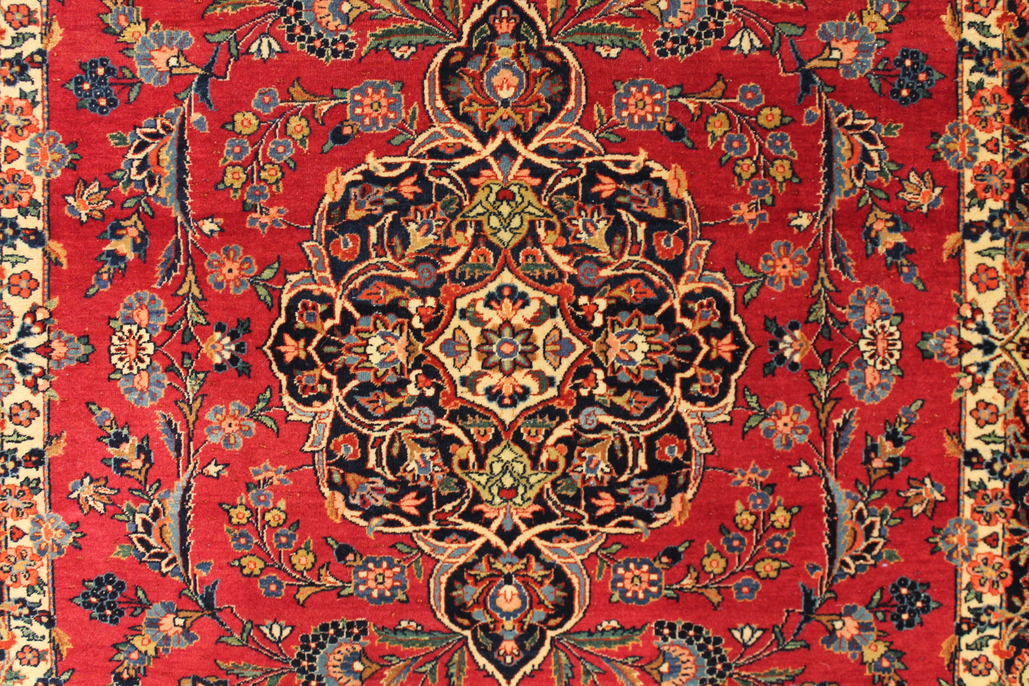 Antique Kashan rug