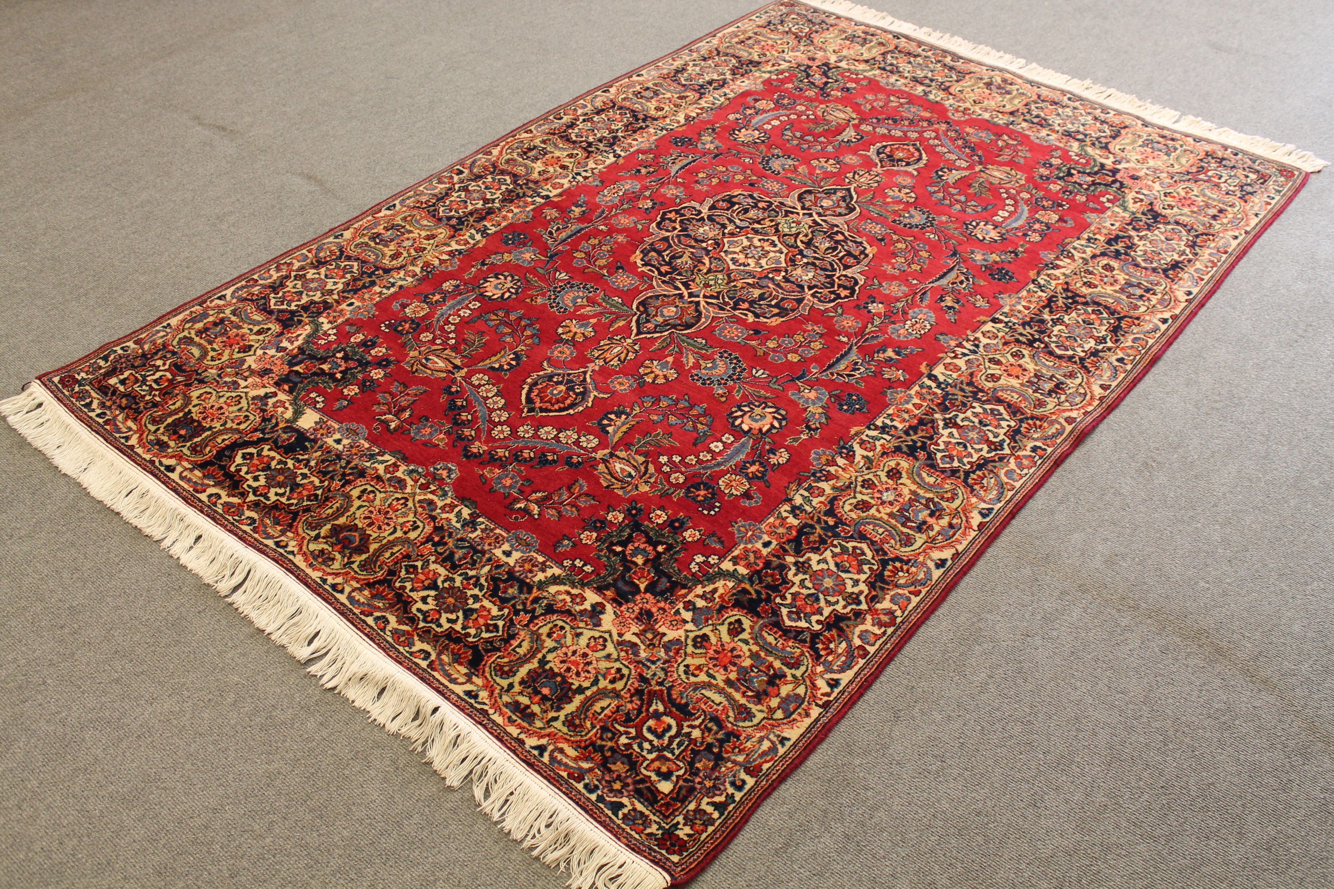 Antique Kashan rug