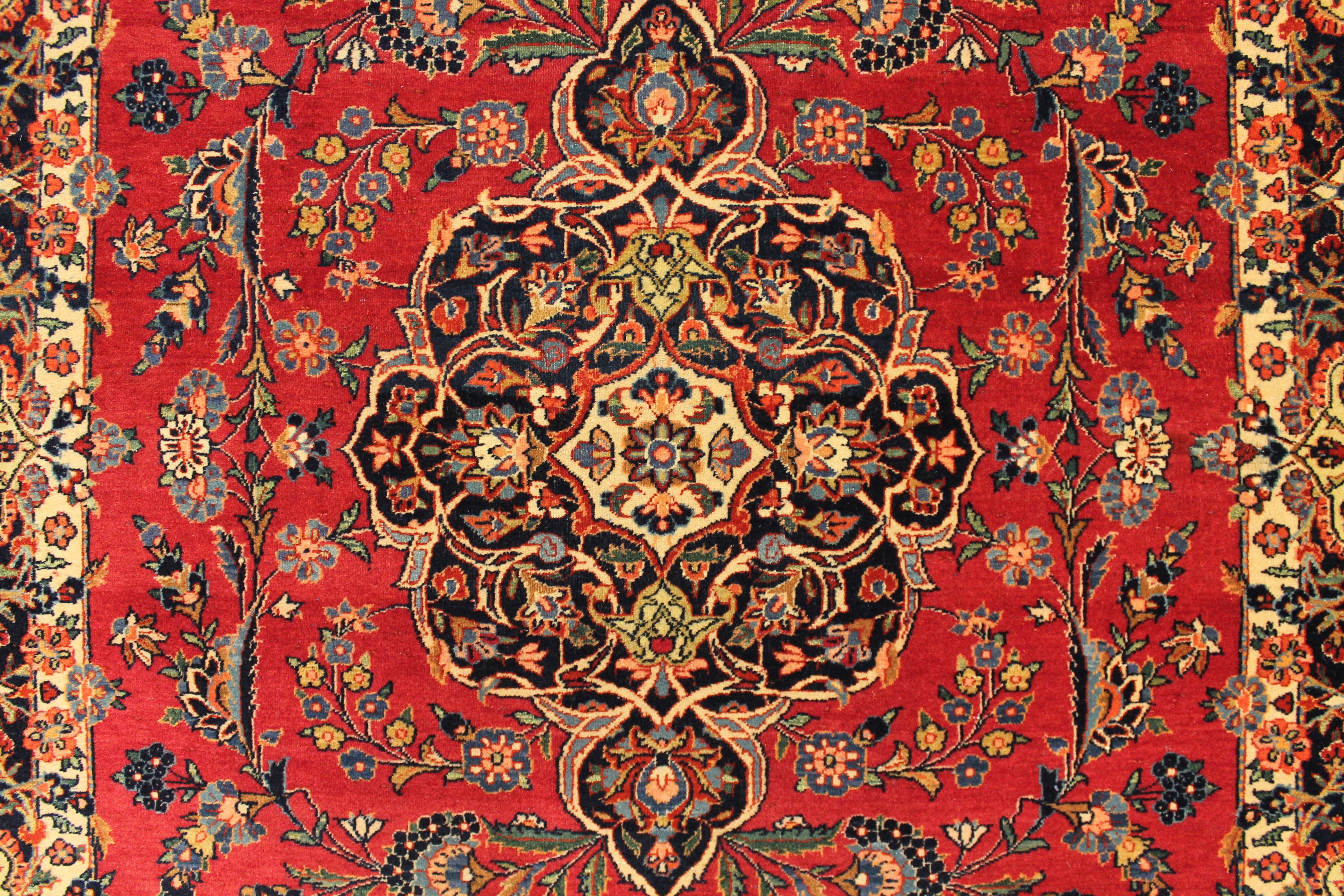 Antique Kashan rug
