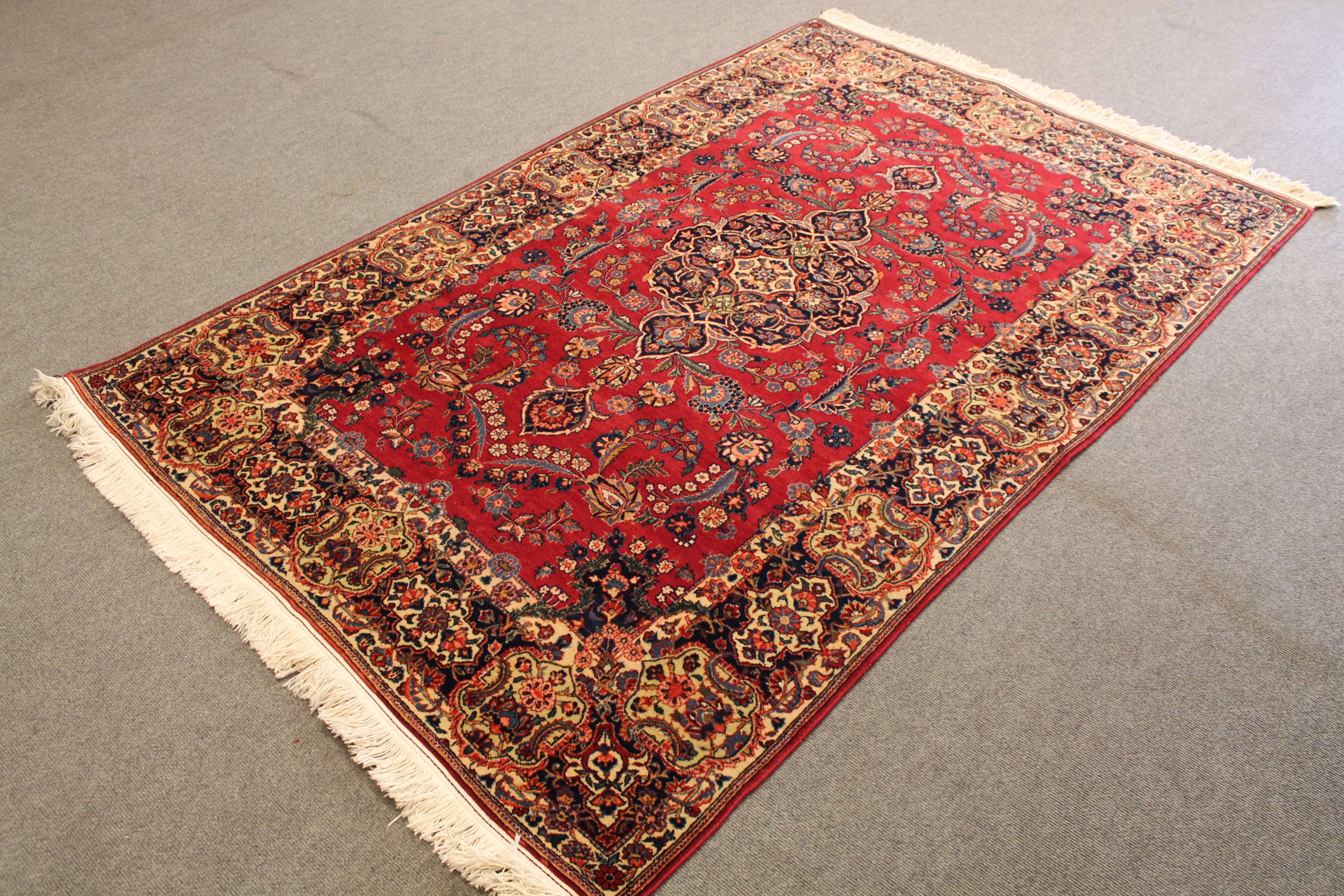Antique Kashan rug