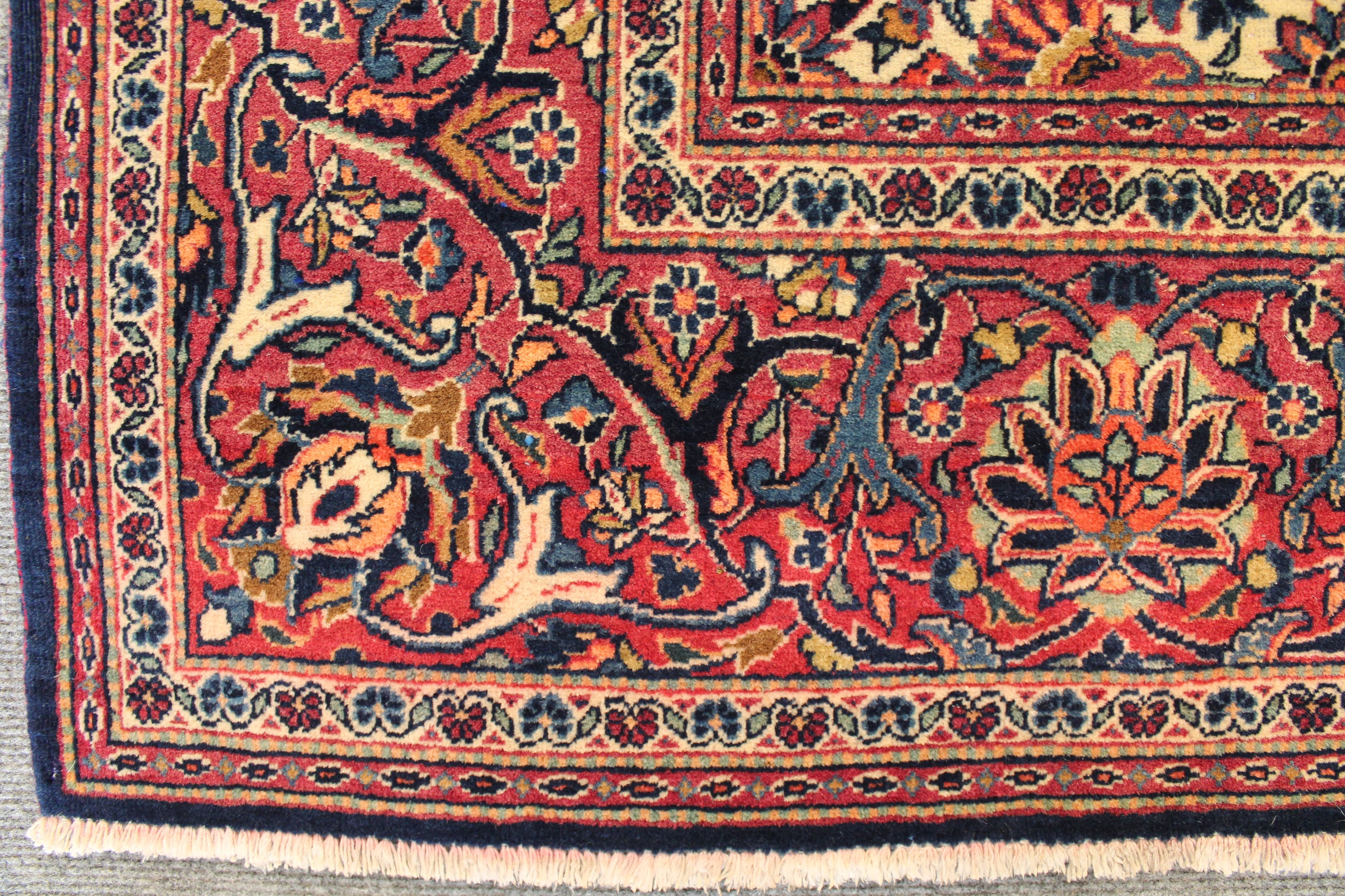 Antique Kashan rug