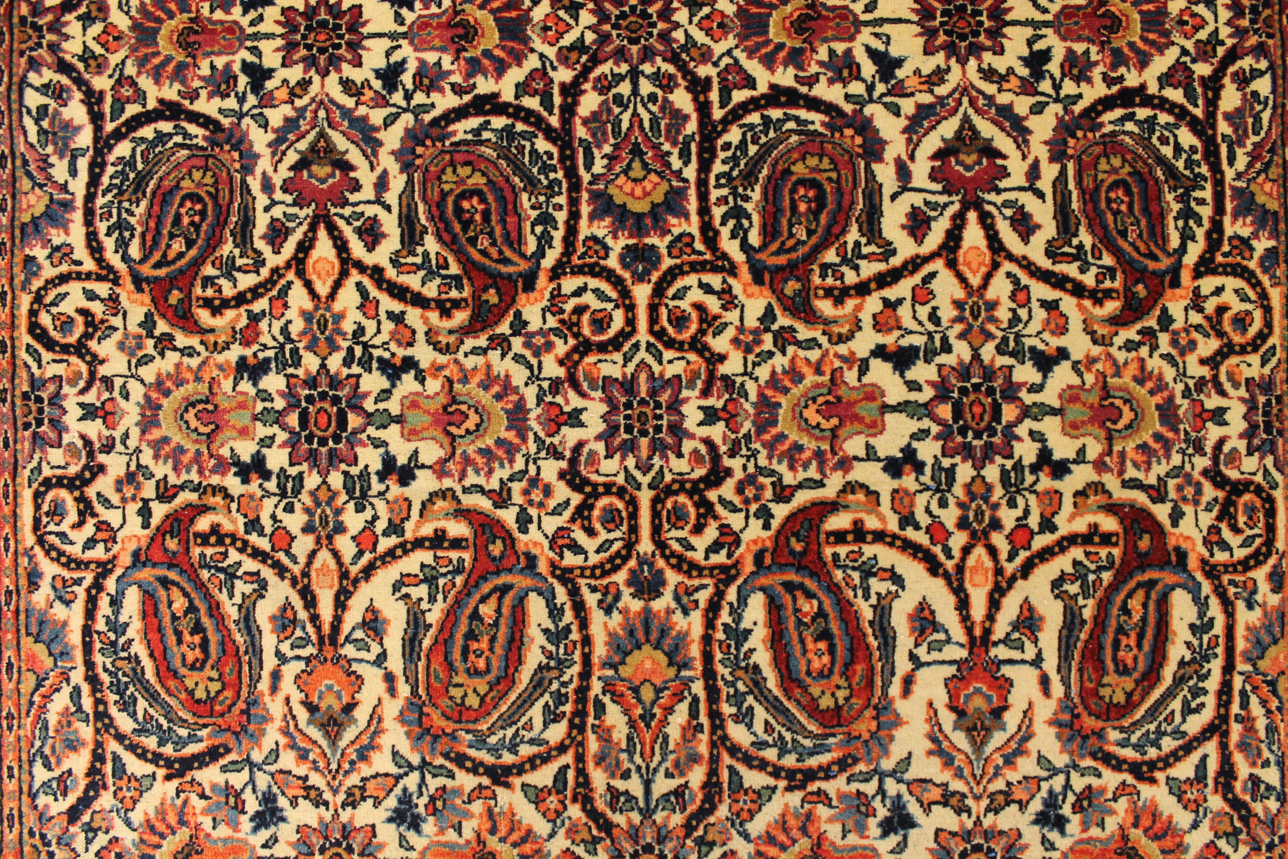 Antique Kashan rug