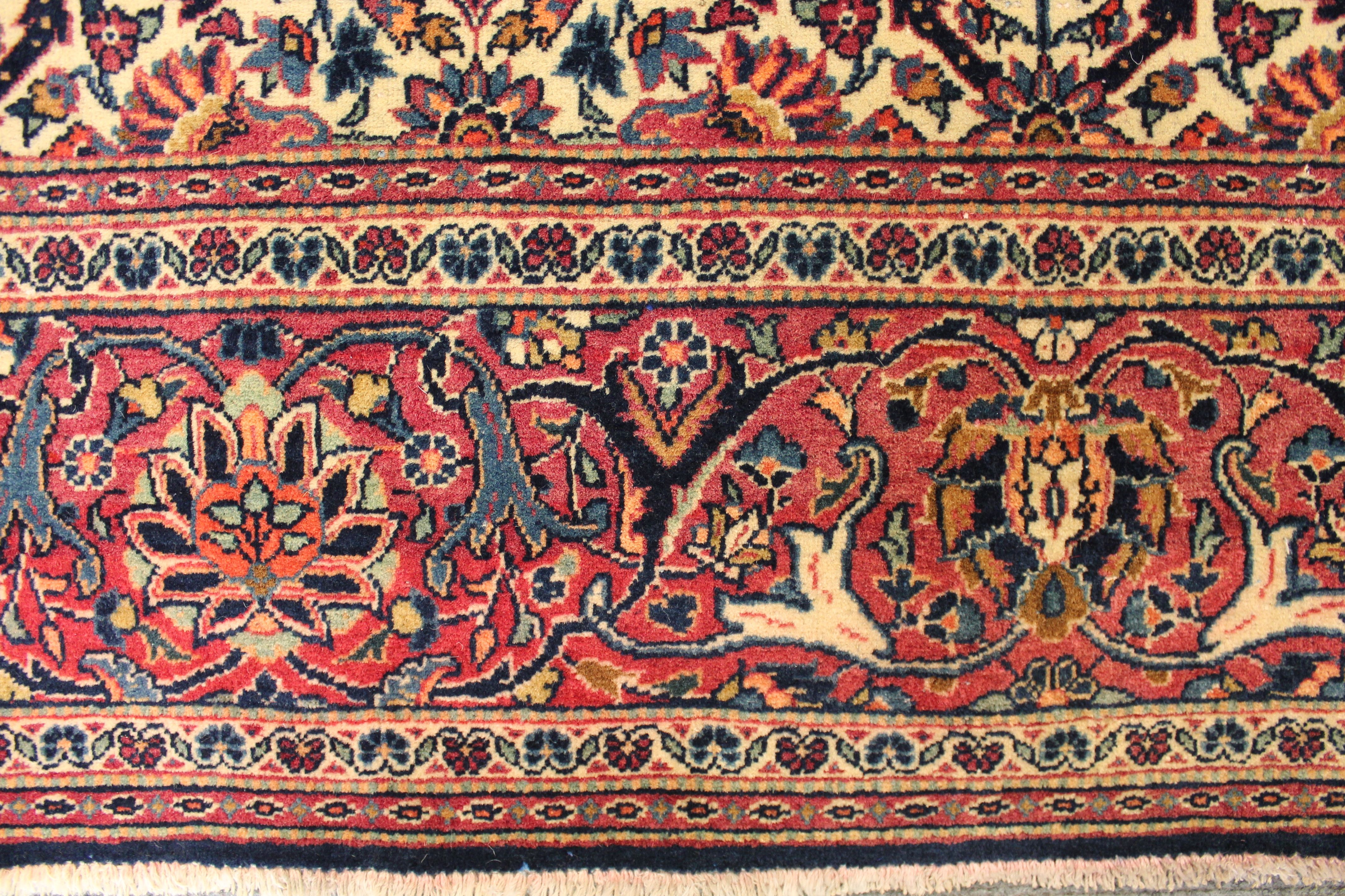 Antique Kashan rug
