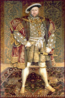 Henry VIII standing on a star Ushak carpet Holbein (detail).jpg