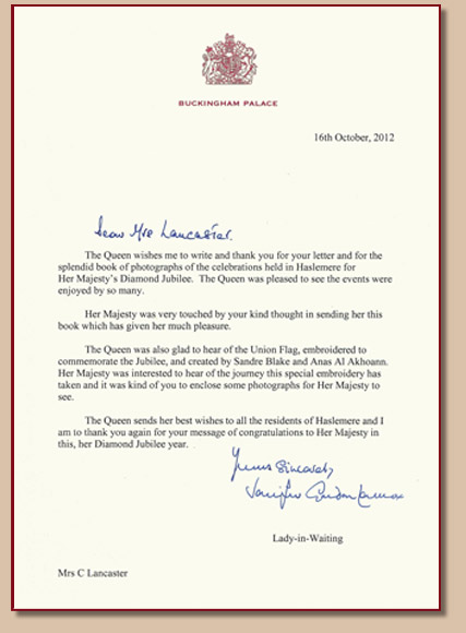 HM the Queen's Royal Letter of Thanks to The Oriental Rug Gallery Ltd.jpg