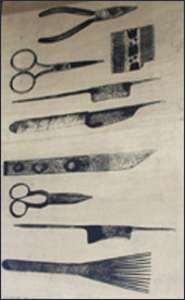 Oriental Rug-weaving tools at The Oriental Rug Gallery Ltd, Wey Hill, Haslemere, Surrey.jpg Oriental Rug-weaving tools at The Oriental Rug Gallery Ltd, Wey Hill, Haslemere, Surrey.jpg
