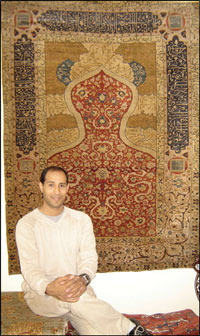 RARE 16TH CENTURY RUG IDENTIFIED BY RUG EXPERT ANAS AL AKHOANN at the oriental rug gallery.jpg