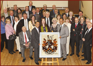 The Mayoral Inauguration of the Haslemere Coat of Arms Weaving.jpg