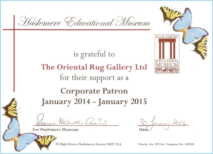 The Oriental Rug Gallery Ltd Corporate Patrons of Haslemere Museum.jpg The Oriental Rug Gallery Ltd Corporate Patrons of Haslemere Museum.jpg
