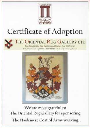 The Oriental Rug Gallery Ltd for Haslemere Educational Museum certificate.jpg