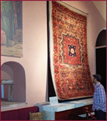 The Oriental Rug Gallery Ltd viewing rare pieces at Hali Muzesi in Turkey.jpg