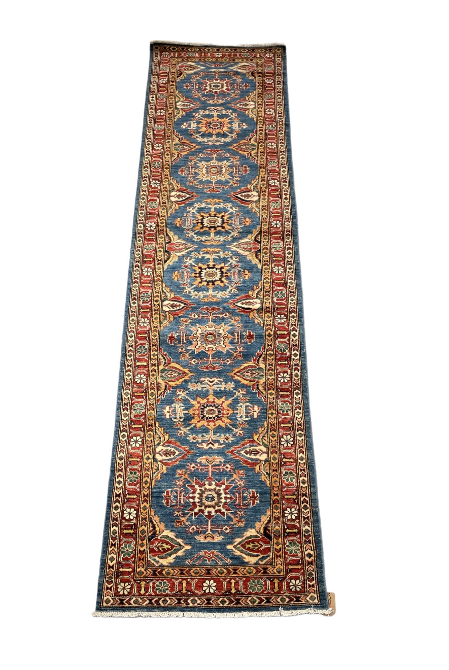 12'4 x 3'4ft Kolyai Runner Handmade Woven Genuine Antique Rug (ca.18 –  JEM5decor