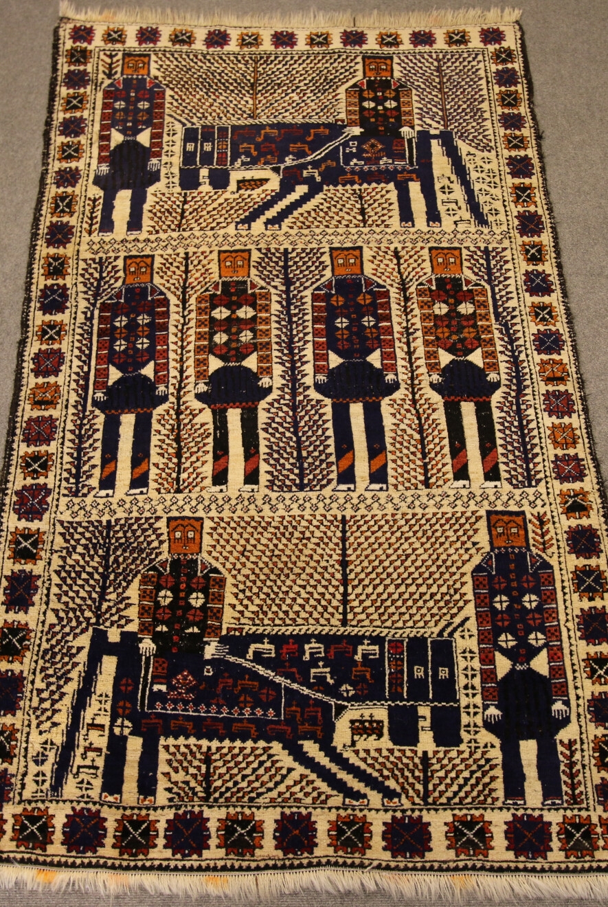 ラグ・カーペット Baluch rug Baluch rug | Vintage Baluch Oriental Rug 3'1” x 5'2” #8082