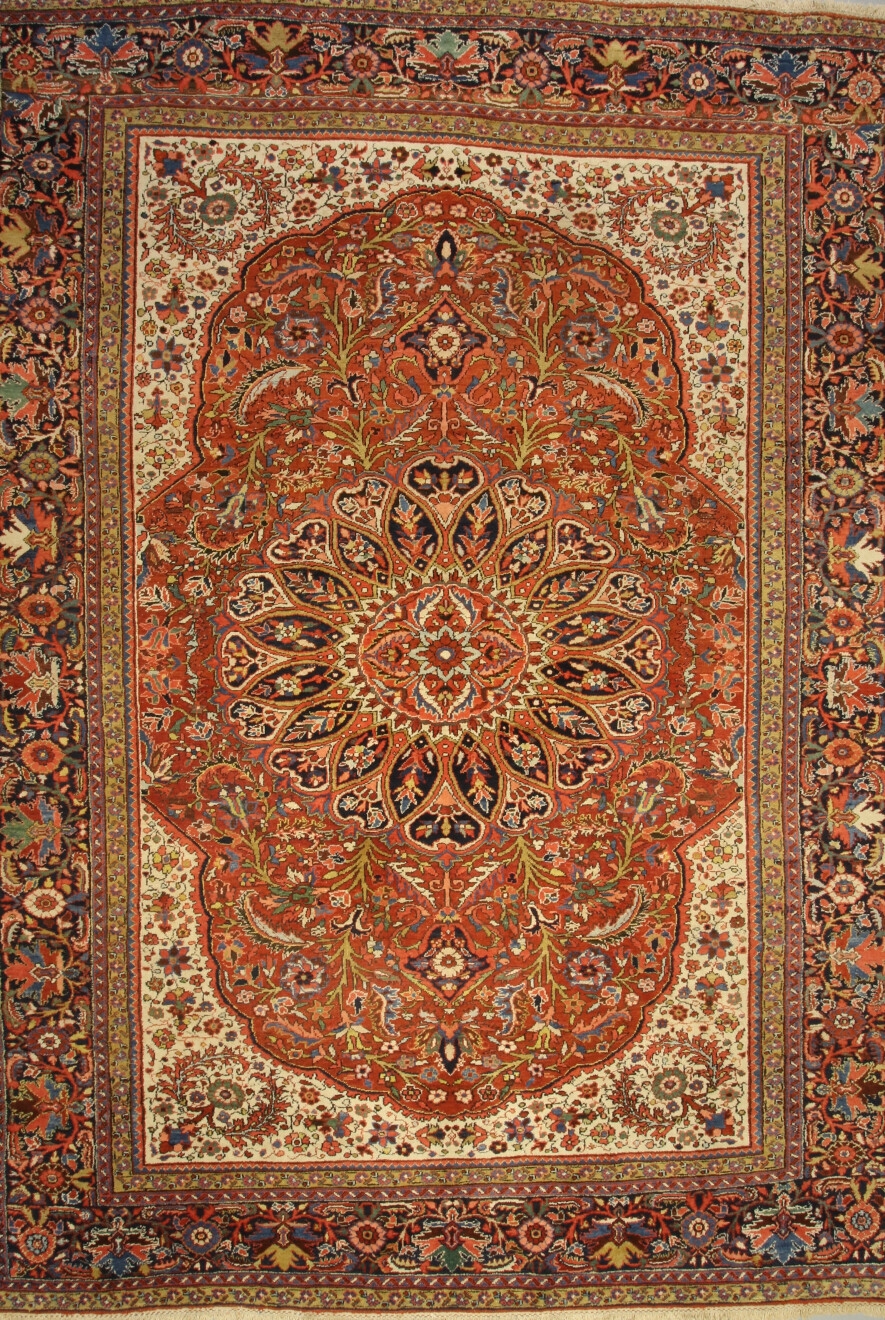 Heretti-Overall Rug #4031- Size: 7' 4X5' 7 - Borokhim's Oriental Rugs